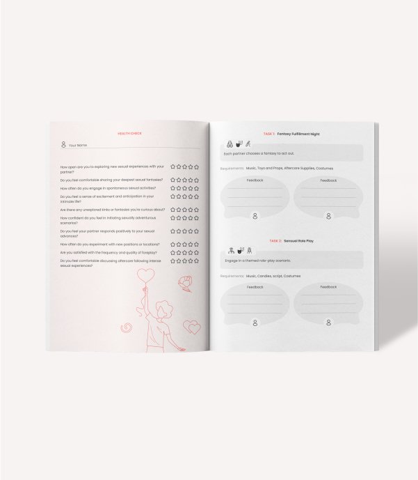 Workbook + Journal for Couples: Ultimate + Dirty Edition β€οΈβπ₯ π π - Bonded